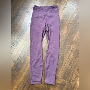 Lululemon ribbed Wunder train grape thistle